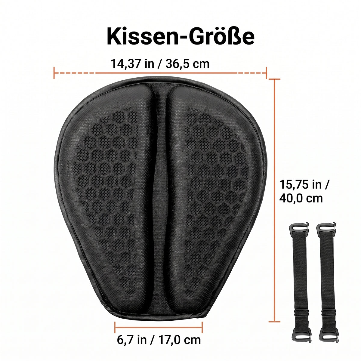 Motorrad: 100 % Gel-Sitzkissen für Motorradfahrer
