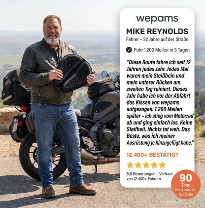 Motorrad: 100 % Gel-Sitzkissen für Motorradfahrer
