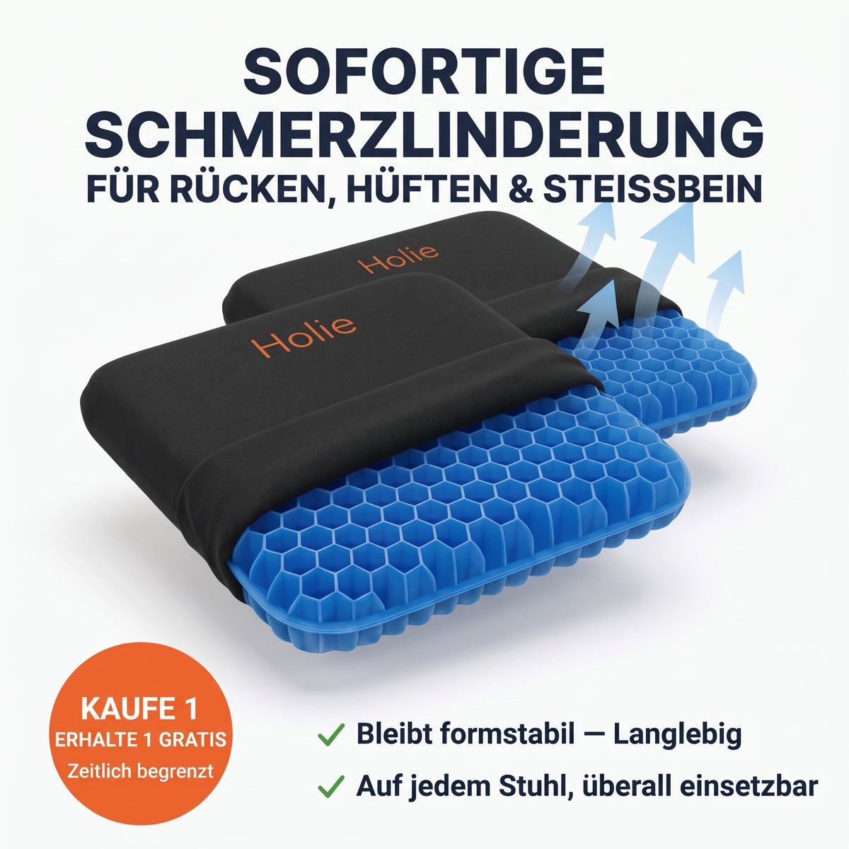 Holie 100% Gel Sitzkissen